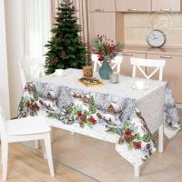 картинка Скатерть из рогожки Студёная пора скатерть от производителя АртПостель