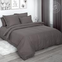 картинка Комплекты постельного белья (кпб) страйп - сатин Пепельный от производителя АртПостель