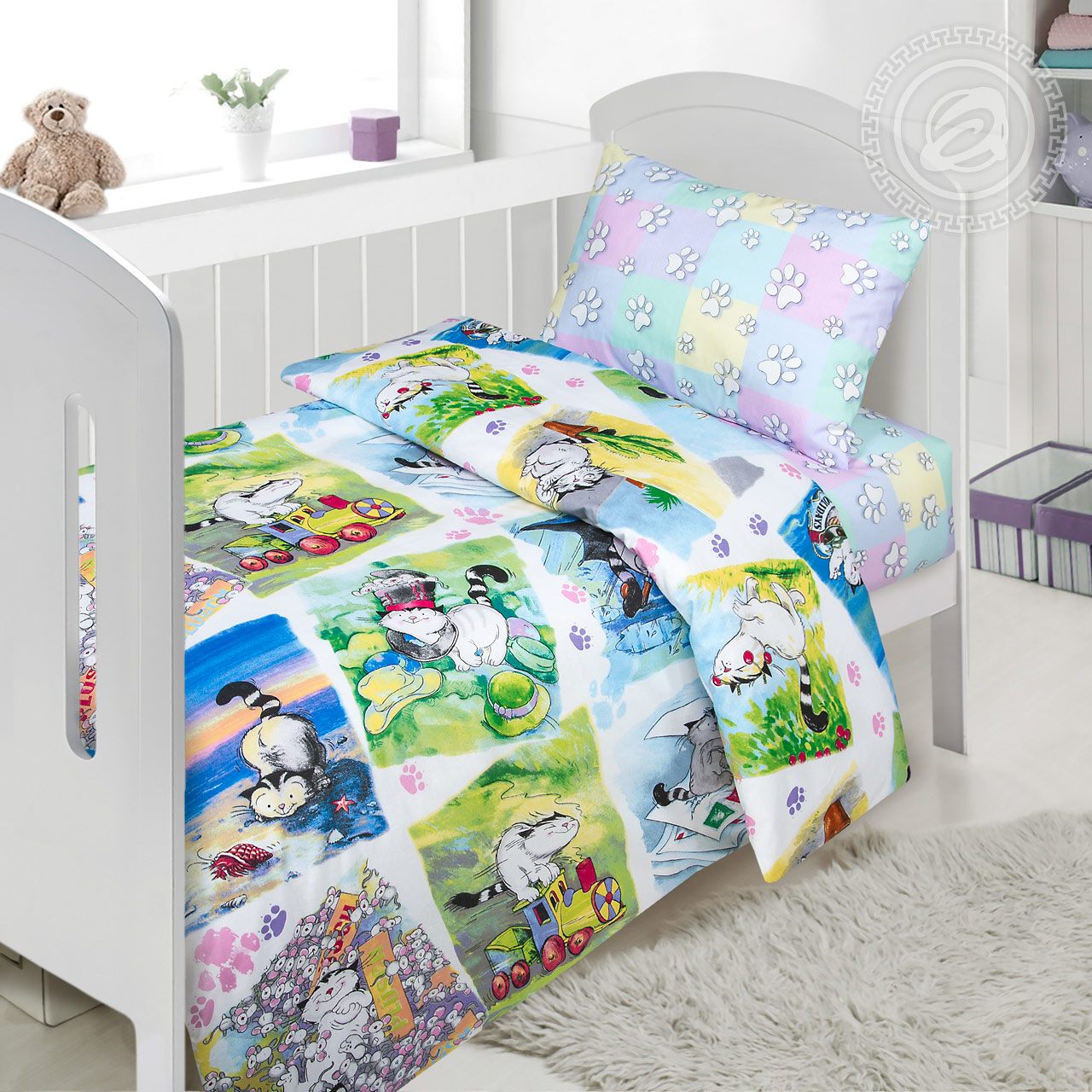 Children's Clearance Junior Toddler Cot Bed Duvet Cover & Pillowcase Sets 