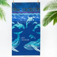 картинка Пляжное вафельное полотенце Мой океан от производителя АртПостель