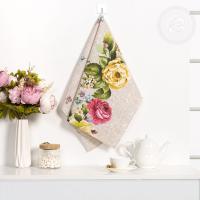 картинка Полотенца из рогожки "Пионы скатерть" от производителя АртПостель