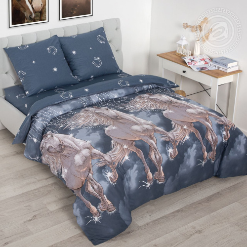 картинка Комплекты постельного белья (кпб) поплин Пегас от производителя АртПостель