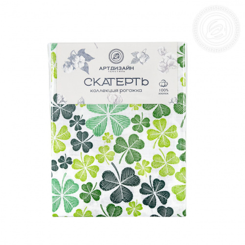 картинка Скатерть из рогожки Клевер от производителя АртПостель