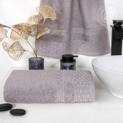 картинка Полотенце махровое "Фантазия" (Светло-серый) от производителя АртПостель