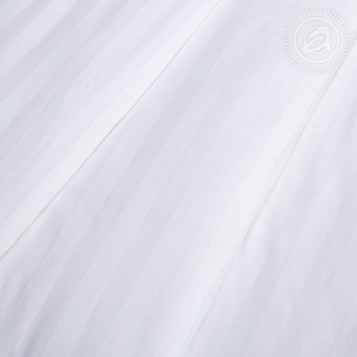 картинка Комплекты постельного белья (кпб) страйп - сатин Белый от производителя АртПостель