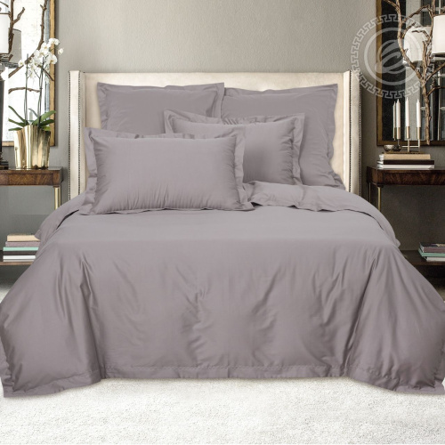 картинка Комплекты постельного белья (кпб) мако - сатин Светло-серый от производителя АртПостель