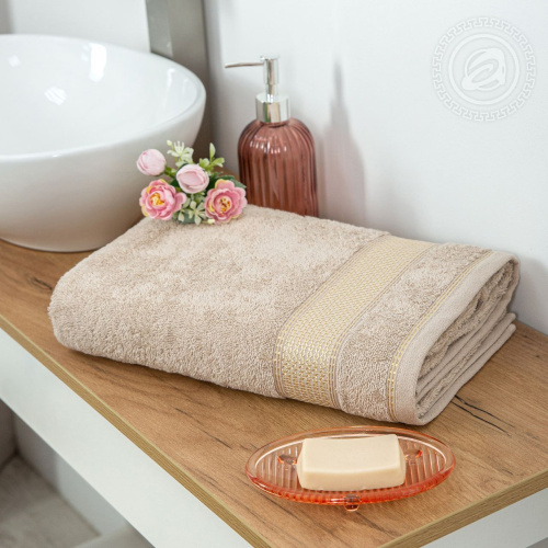 картинка Полотенце махровое "Палитра" (бежевый) от производителя АртПостель