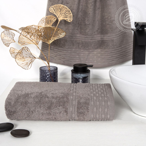 картинка Полотенце махровое "Фантазия" (Серый) от производителя АртПостель