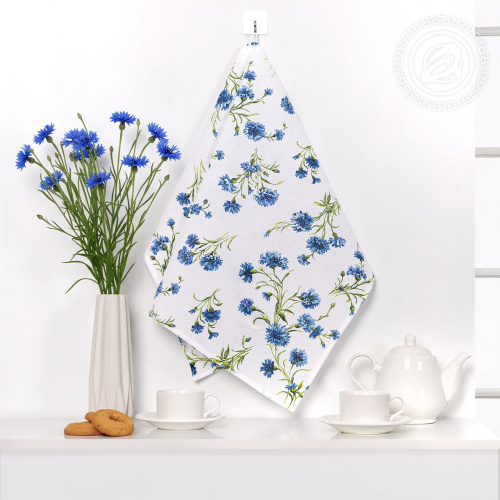 картинка Полотенца из рогожки "Васильки" от производителя АртПостель