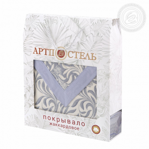 картинка Одеяло-покрывало Узор синий от производителя АртПостель