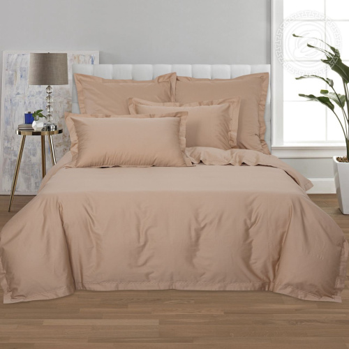 картинка Комплекты постельного белья (кпб) мако - сатин Бежевый от производителя АртПостель