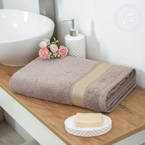 картинка Полотенце махровое "Палитра" (светло-коричневый) от производителя АртПостель