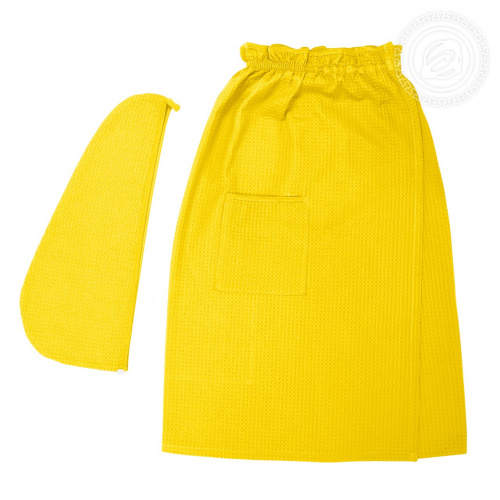 картинка Набор для бани и сауны женский желтый от производителя АртПостель