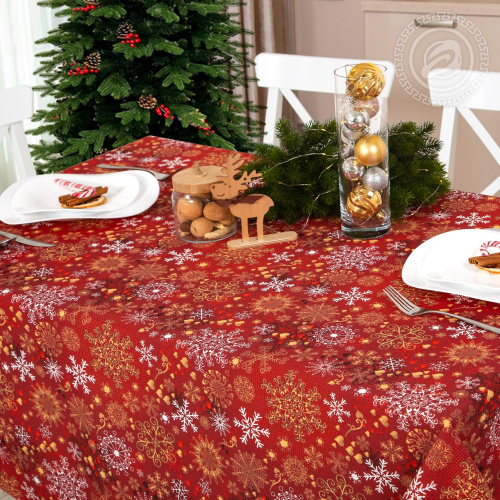 картинка Скатерть из рогожки Карнавал от производителя АртПостель