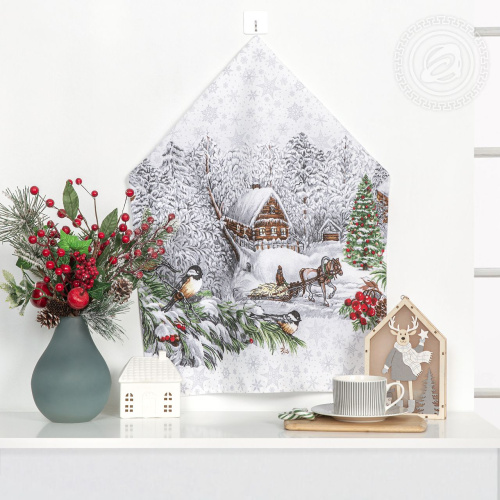 картинка Полотенца из рогожки "Студеная пора" от производителя АртПостель