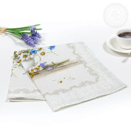 картинка Набор полотенец из рогожки "Полевые цветы" от производителя АртПостель