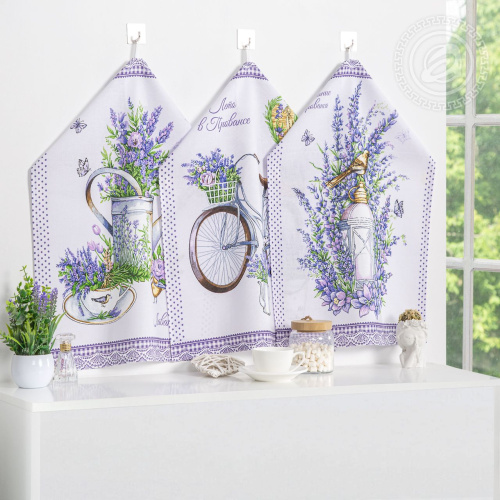 картинка Набор полотенец из рогожки "Мерси" от производителя АртПостель