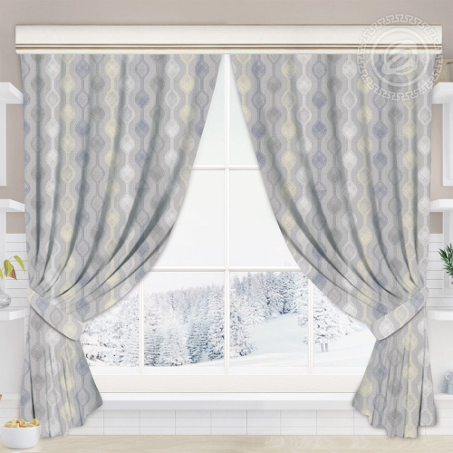 картинка Шторы для кухни с подхватом Эстетик от производителя АртПостель