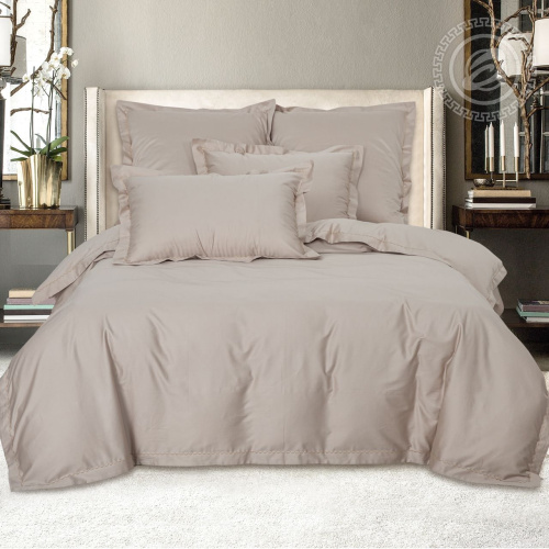 картинка Комплекты постельного белья (кпб) мако - сатин Кремовый от производителя АртПостель